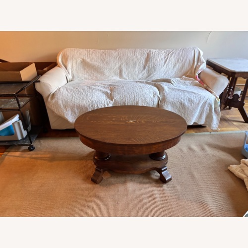 Used Vintage/Antique Dark Brown Coffee Table for sale on AptDeco