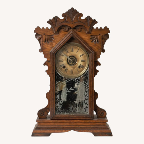 Used Vintage/Antique Dark Brown Wood Décor for sale on AptDeco