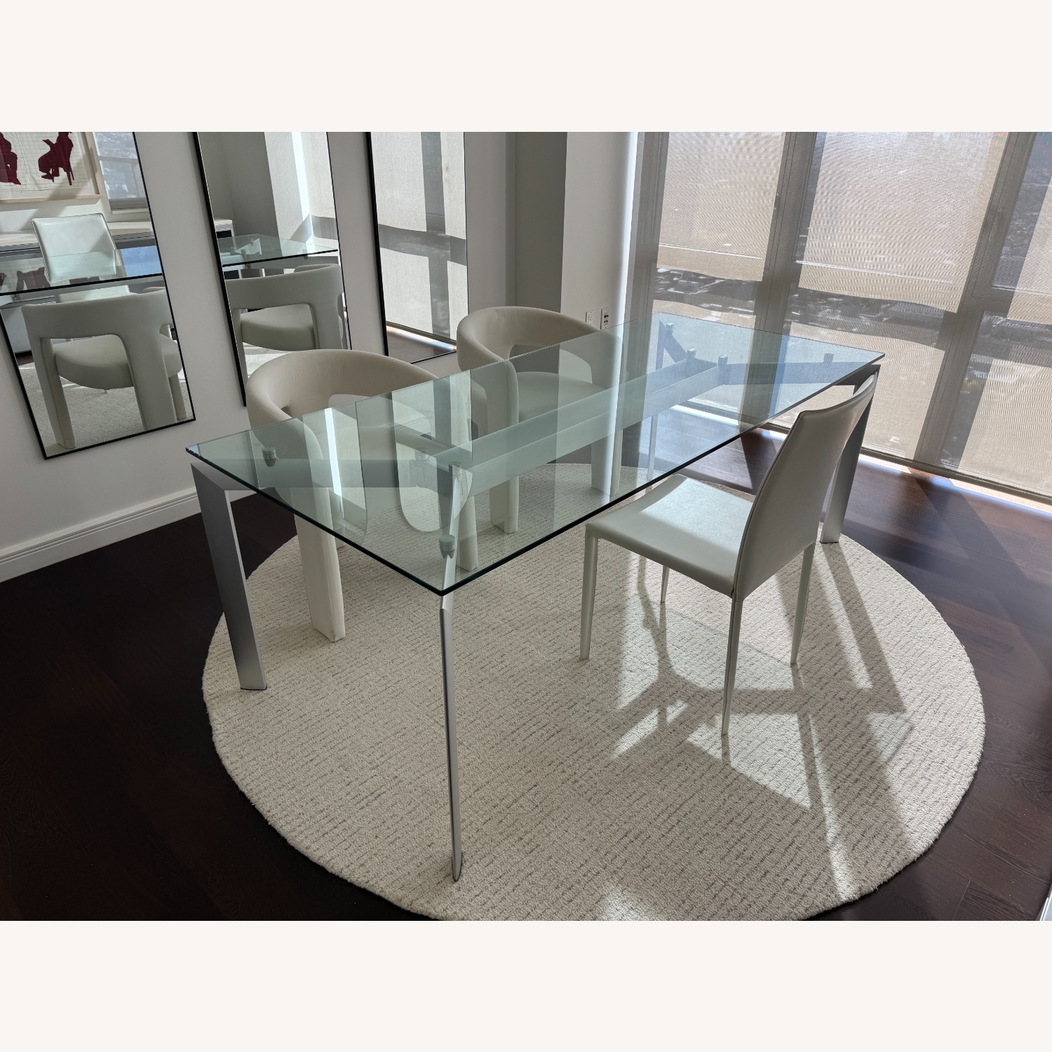 Seccose Metra Glass Dining Table – Makio Hasuike - image-3