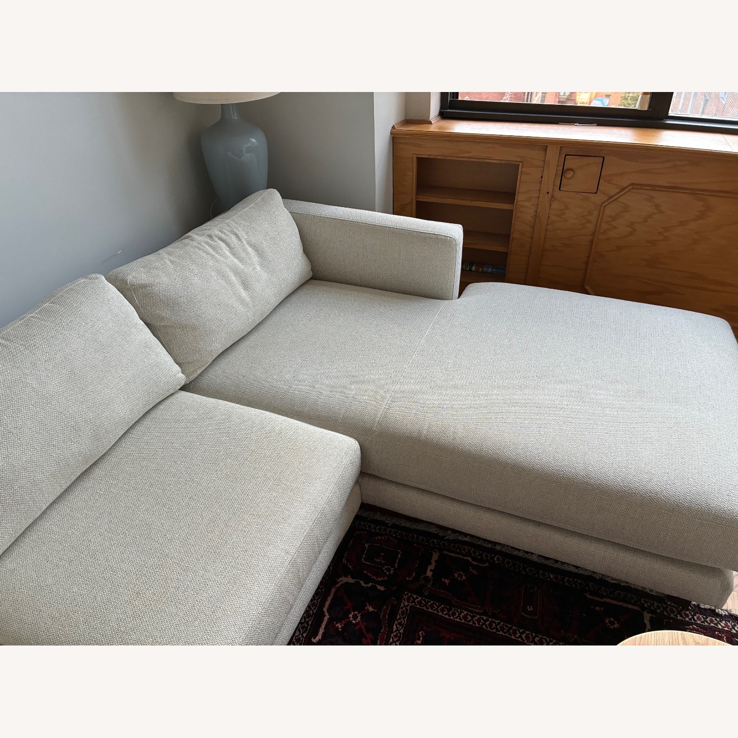Room & Board Natural Fabric 2 Piece Sectional - image-4