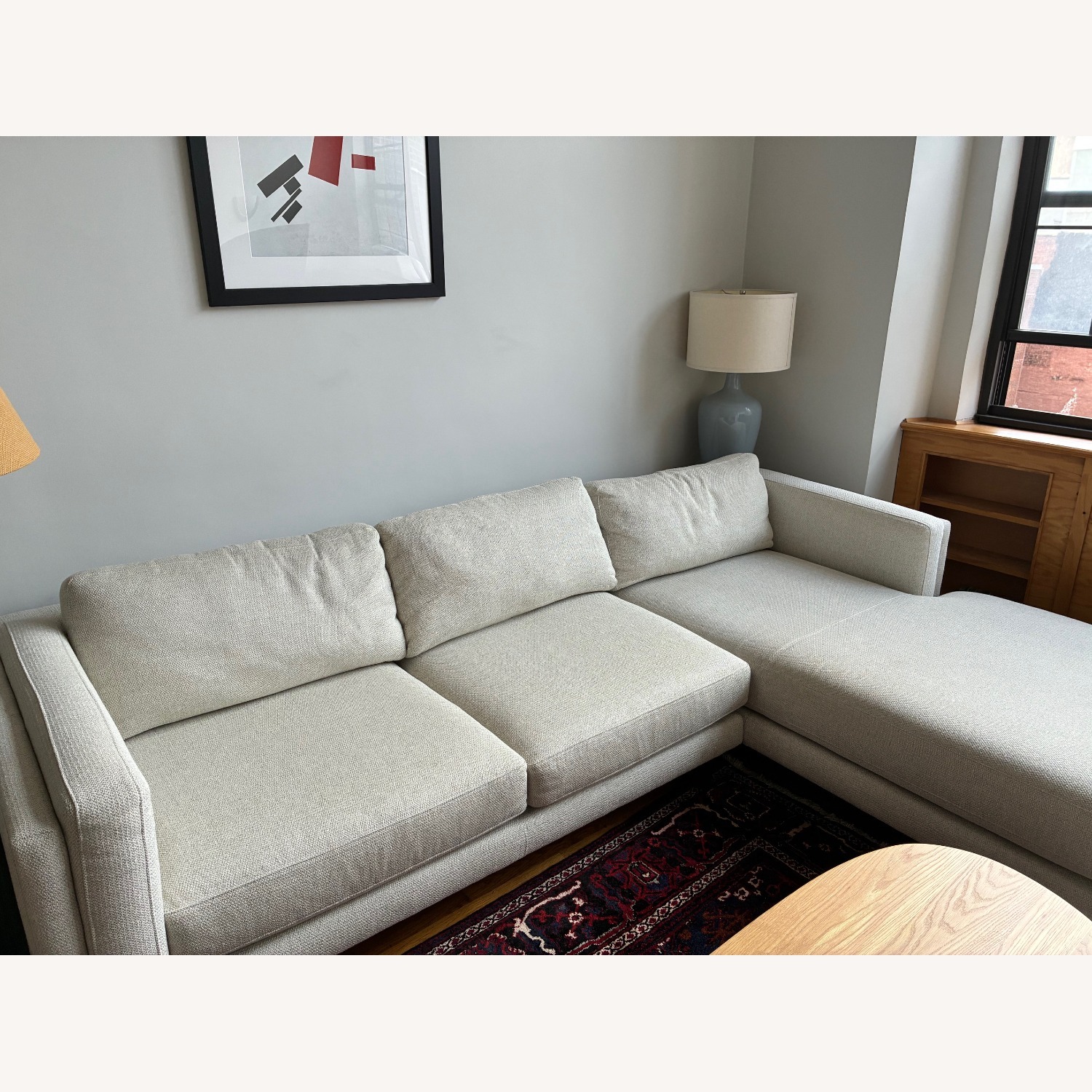 Room & Board Natural Fabric 2 Piece Sectional - image-2
