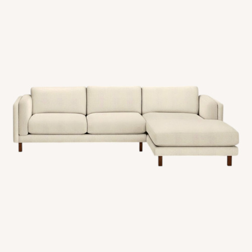 Used Room & Board Natural Fabric 2 Piece Sectional for sale on AptDeco