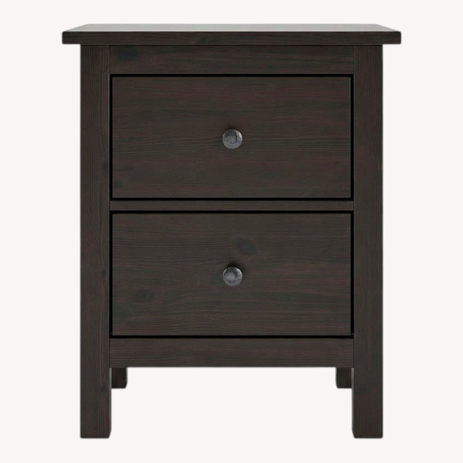 IKEA HEMNES 2-Drawer Chest Black-Brown - image-0