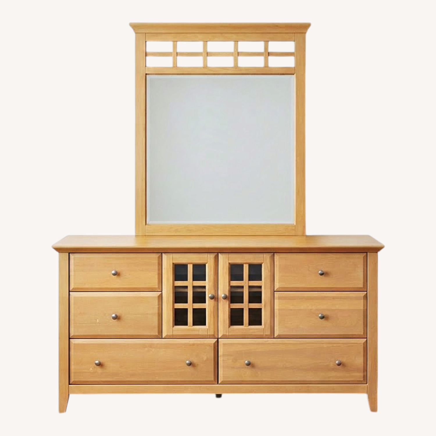 Levitz Furniture Wood Dresser with Mirror - image-0
