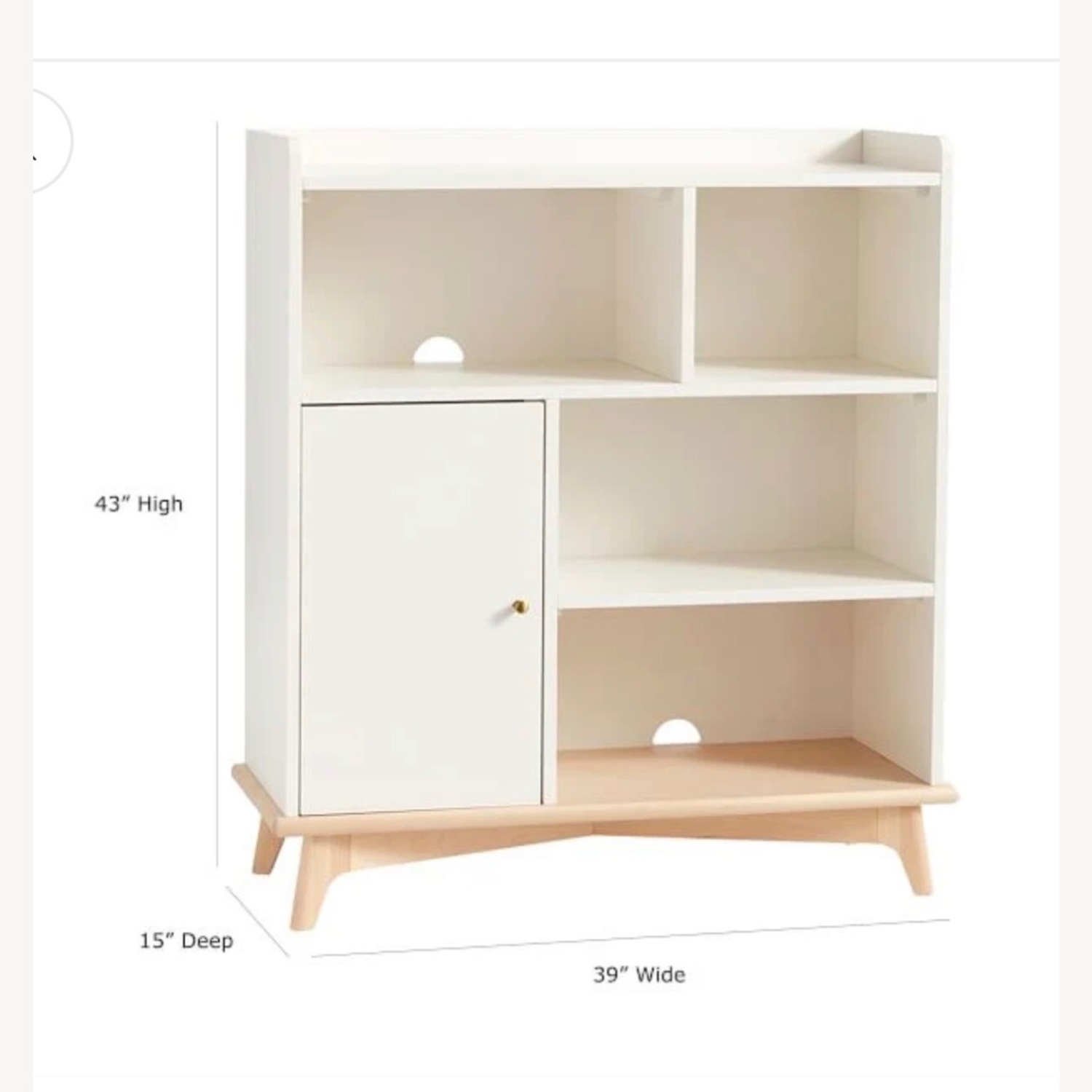 Pottery Barn Teen White Wood Bookcase - image-4