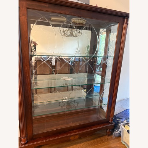 Used Pulaski Furniture Dark Brown Wood Wall Shelf for sale on AptDeco