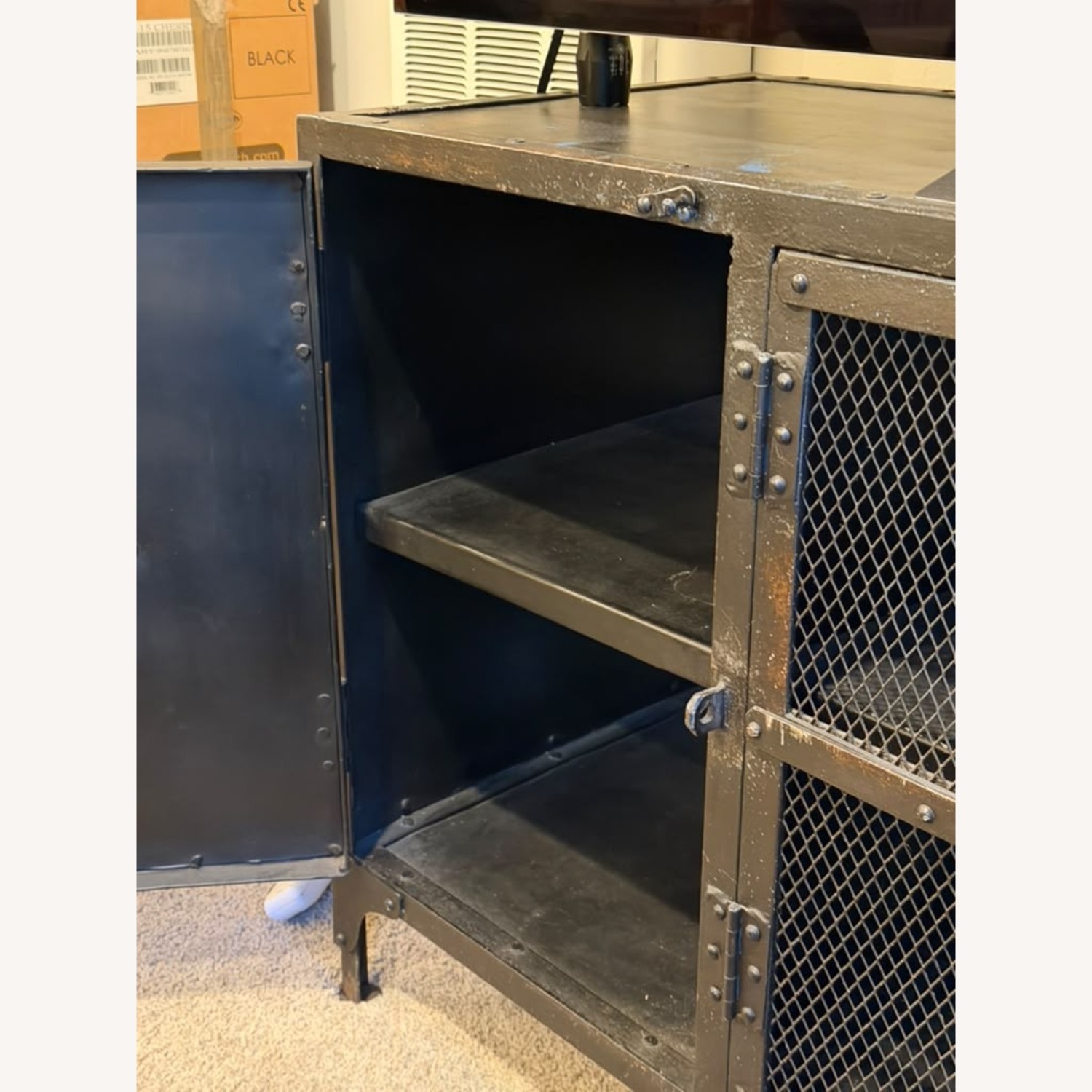 Restoration Hardware Dark Brown Media Storage - image-2