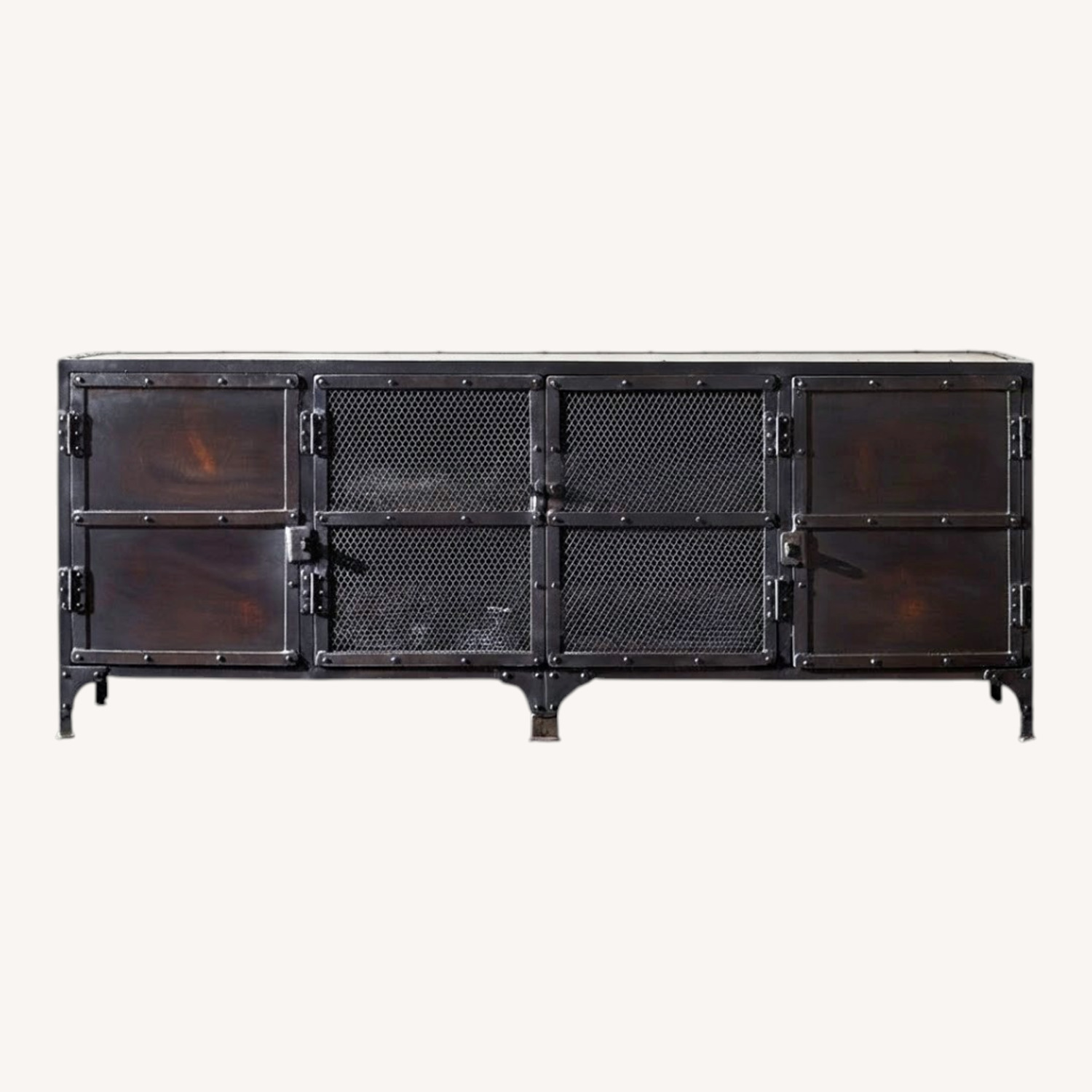 Restoration Hardware Dark Brown Media Storage - image-0