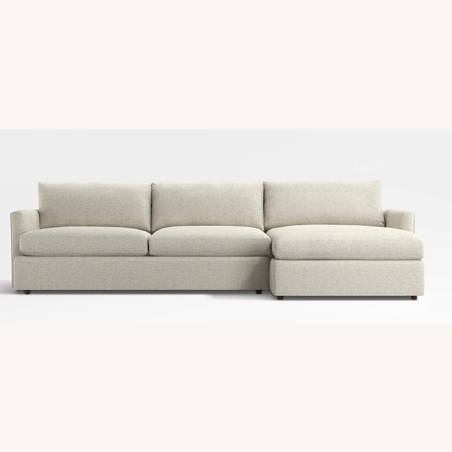 Crate & Barrel 2 Piece Sectional Natural Color - image-1