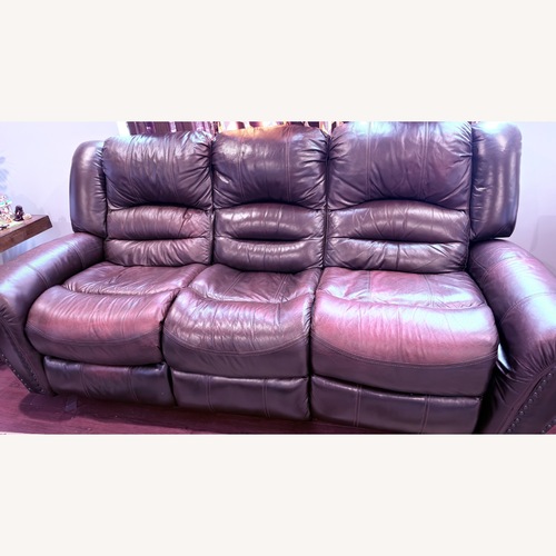 Used Leather Recliner Sofa for sale on AptDeco