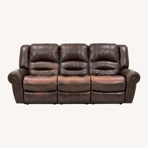 Used Leather Recliner Sofa for sale on AptDeco