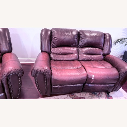 Used Raymour & Flanigan Dark Brown 2 Seater Sofa for sale on AptDeco