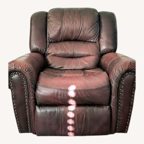 Used Raymour & Flanigan Dark Brown Leather Futon for sale on AptDeco