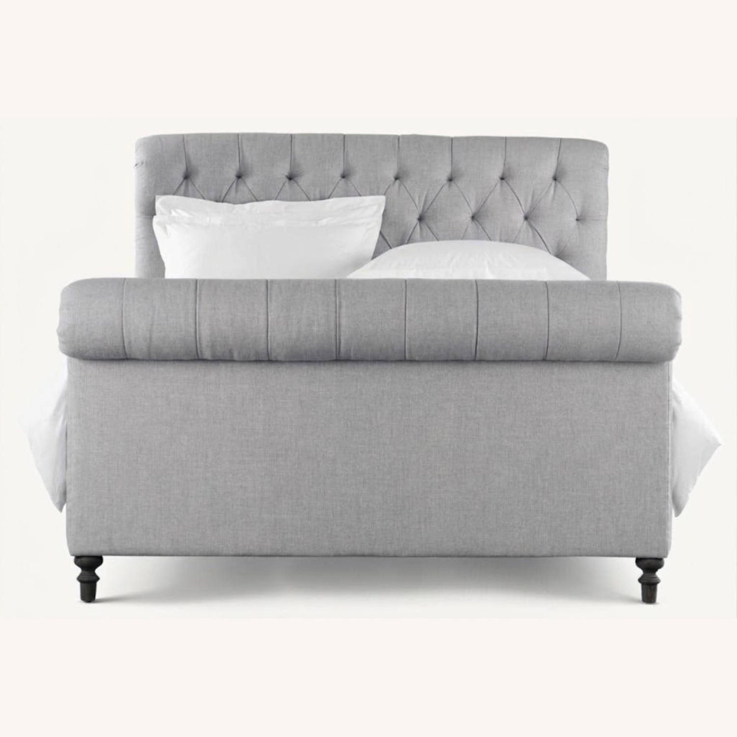 Restoration Hardware Chesterfield Queen Sleigh Bed - image-6
