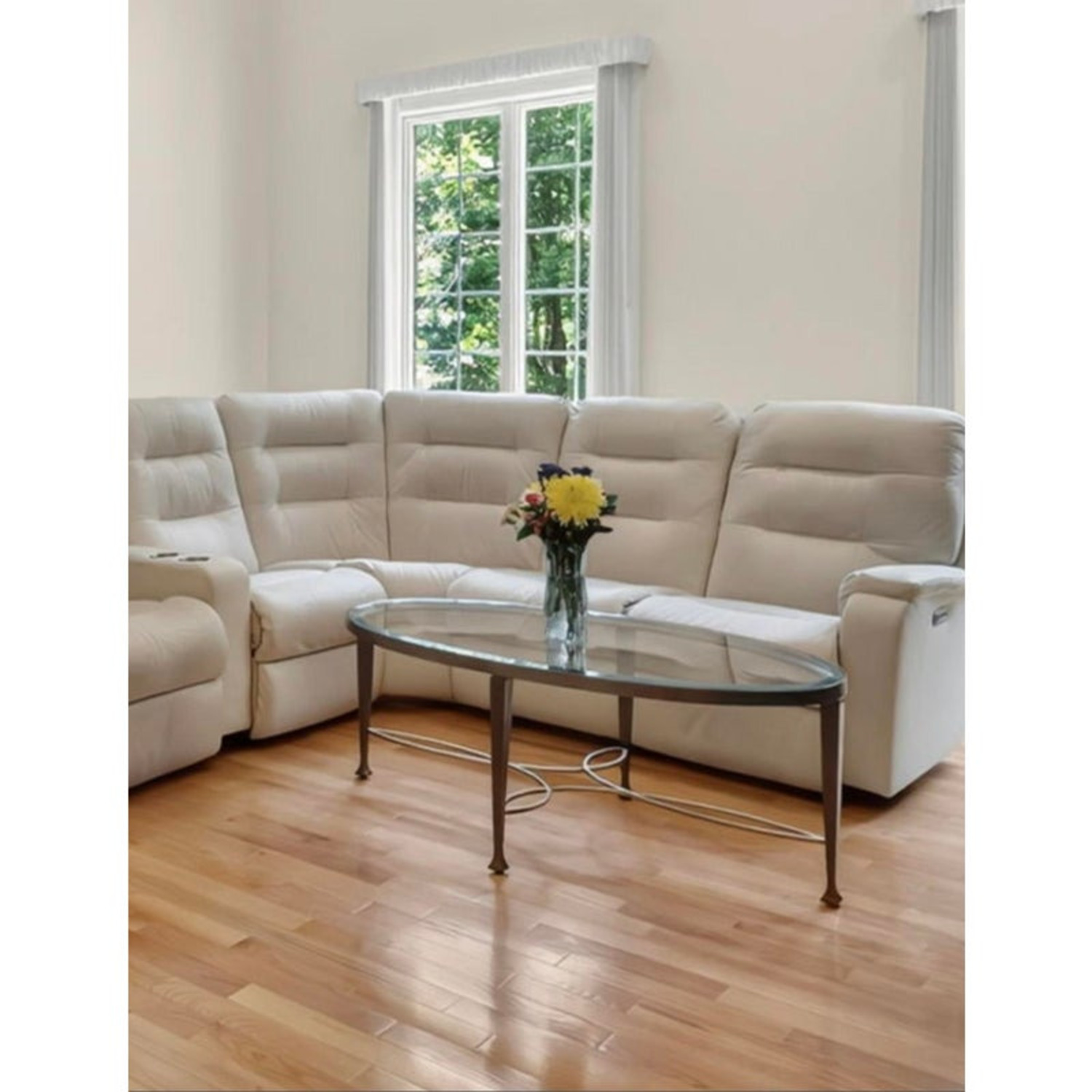 Matching Glass Coffee Table and End Table - image-2