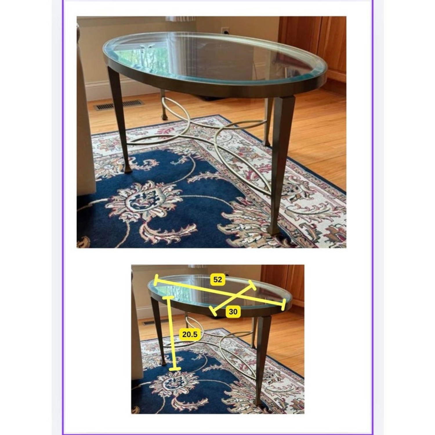 Matching Glass Coffee Table and End Table - image-7