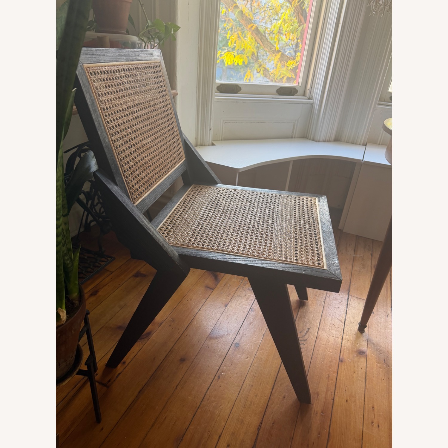 Williams Sonoma Wood and Cane Dining Chairs - image-3