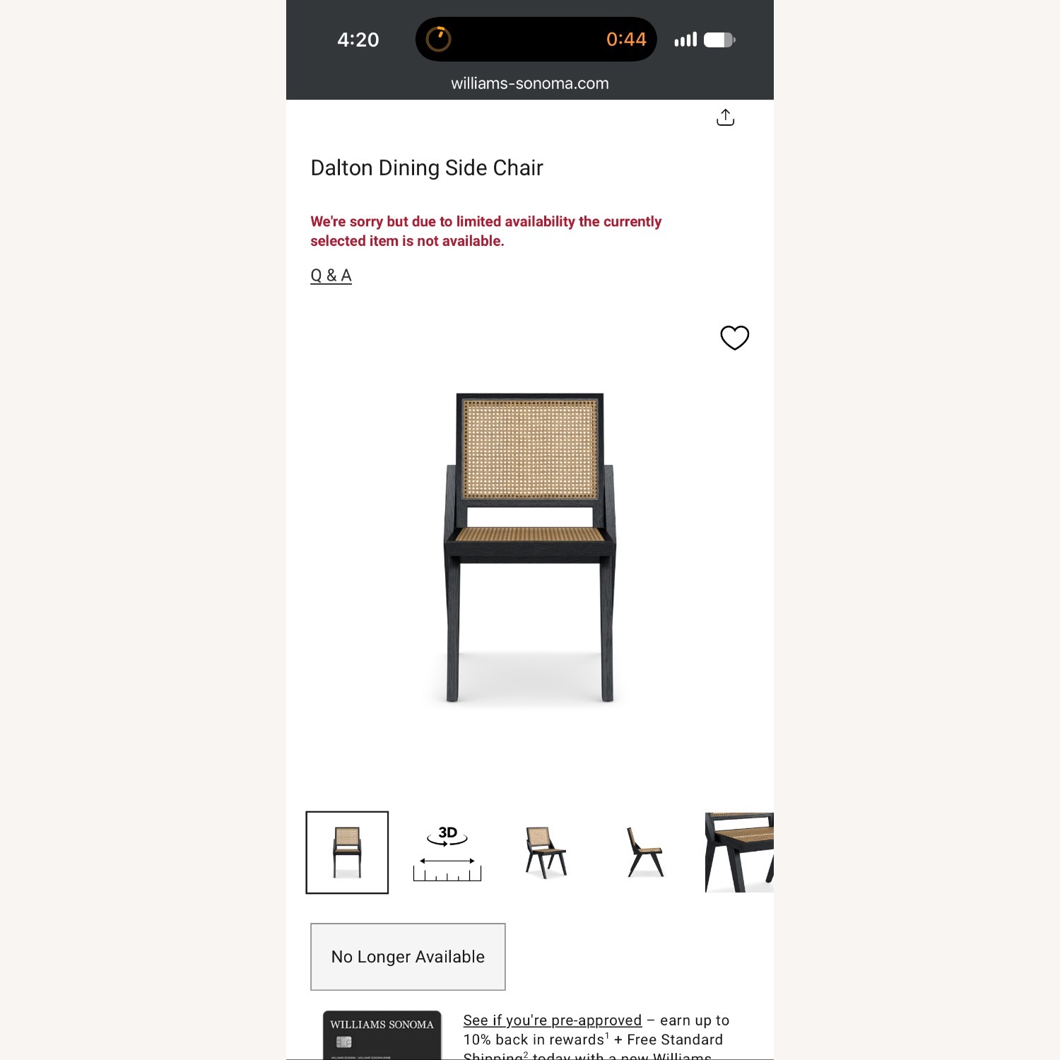 Williams Sonoma Wood and Cane Dining Chairs - image-5