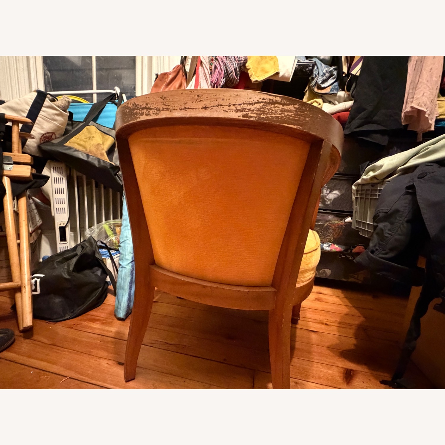 Mid Century Marigold Velvet Armchair - image-4