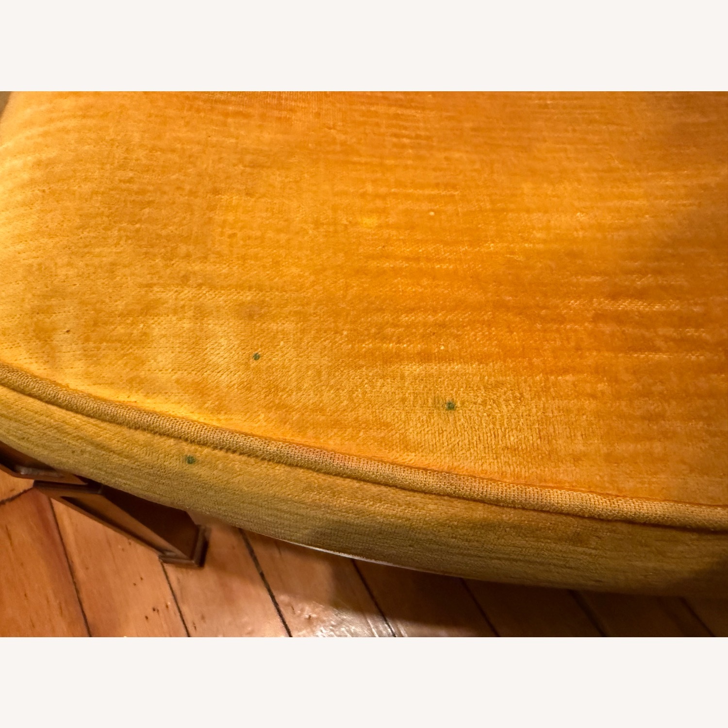 Mid Century Marigold Velvet Armchair - image-3