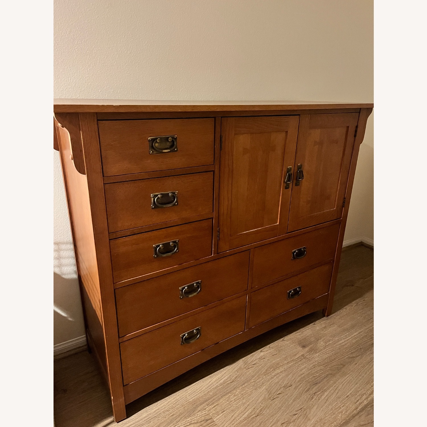 Vintage Hardwood Dresser - image-3