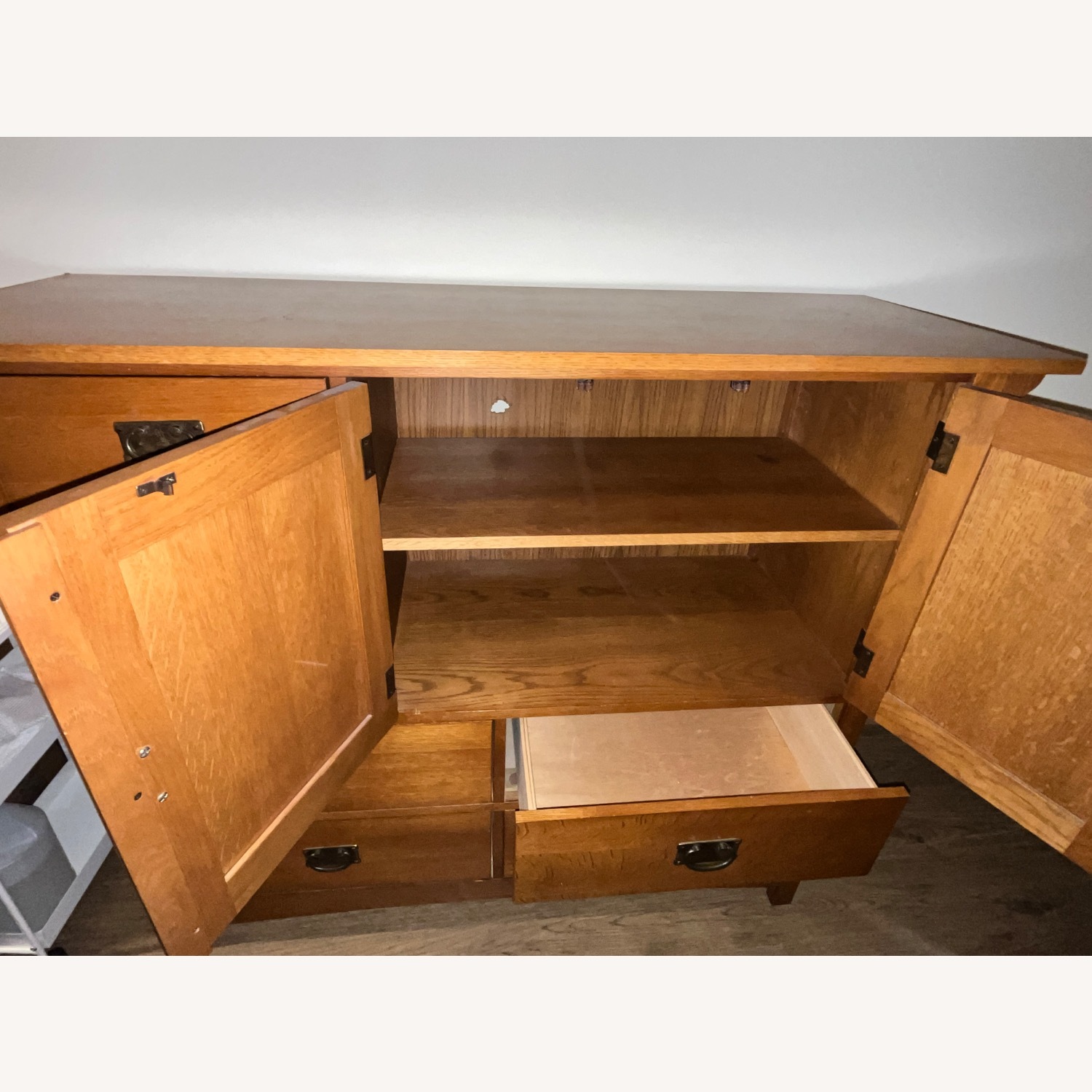 Vintage Hardwood Dresser - image-2