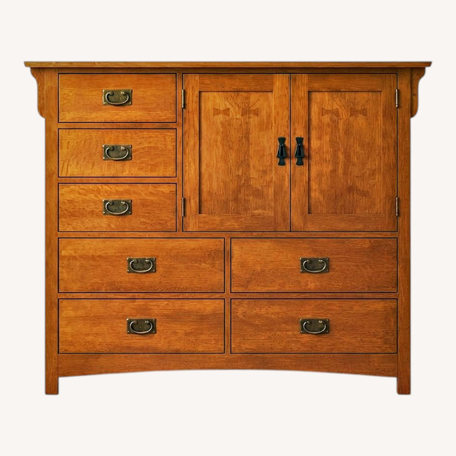 Vintage Hardwood Dresser - image-0