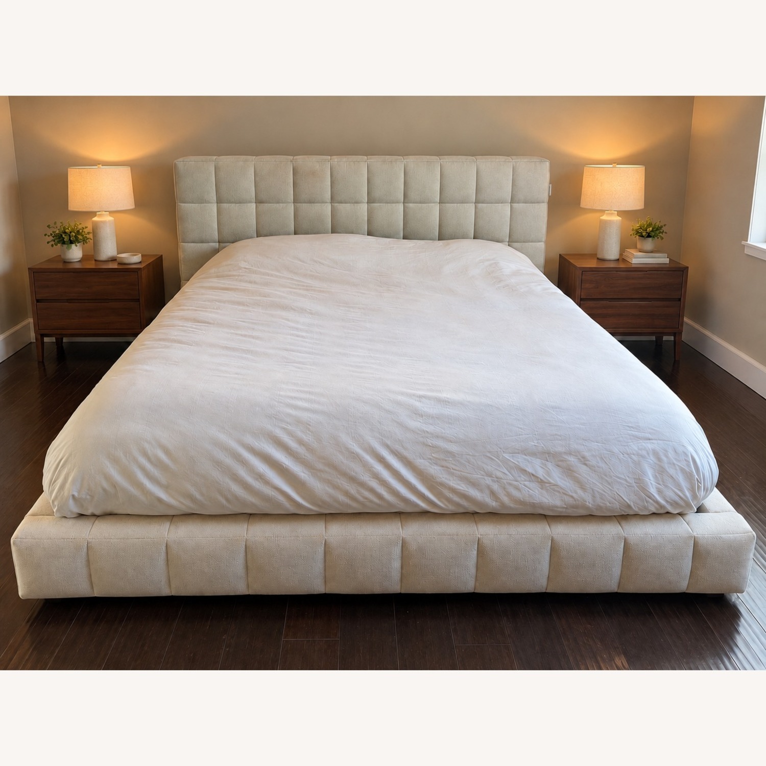 Modloft Modern Thompson Bed Fabric Cal King - image-1