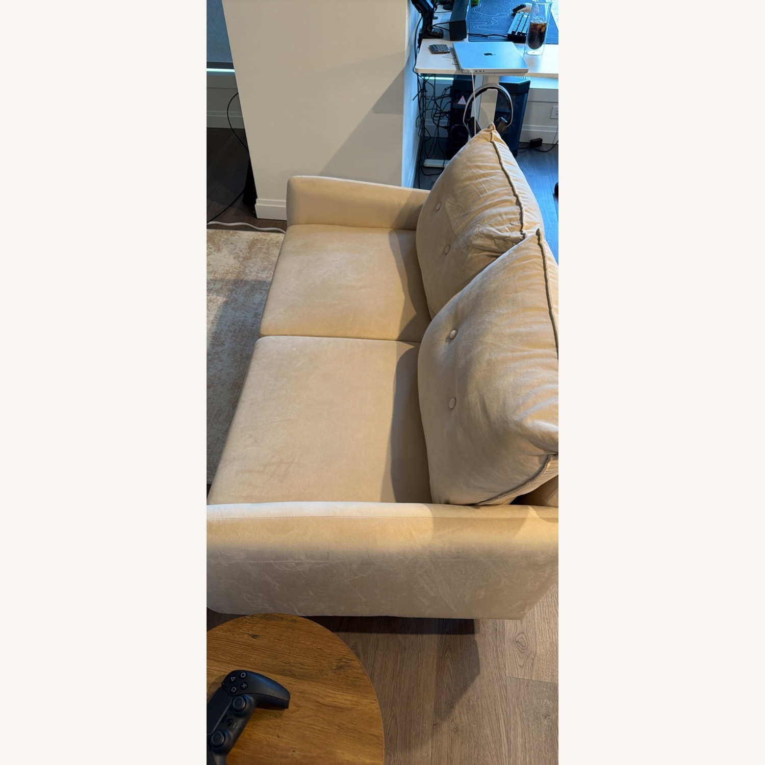 Light Brown 2 Seater Sofa - image-2