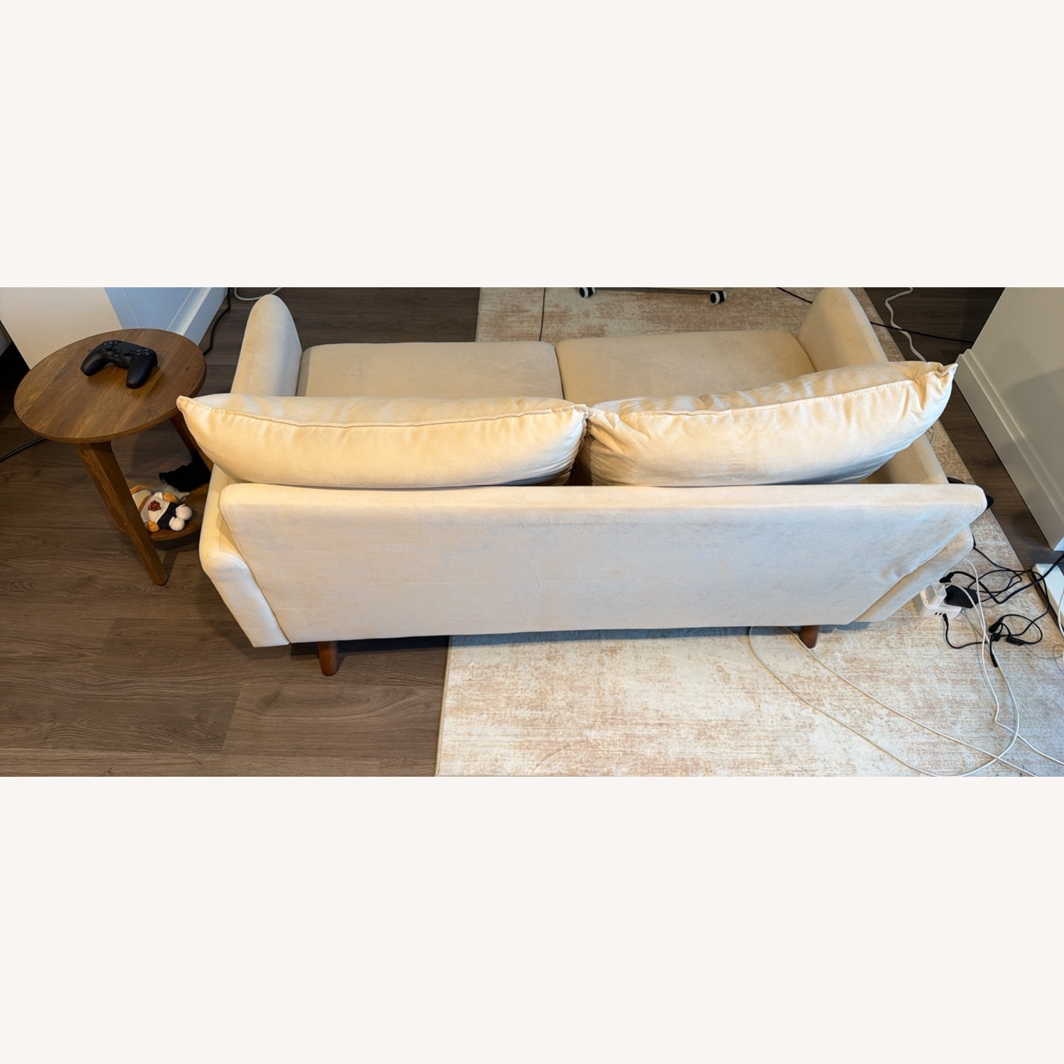Light Brown 2 Seater Sofa - image-4