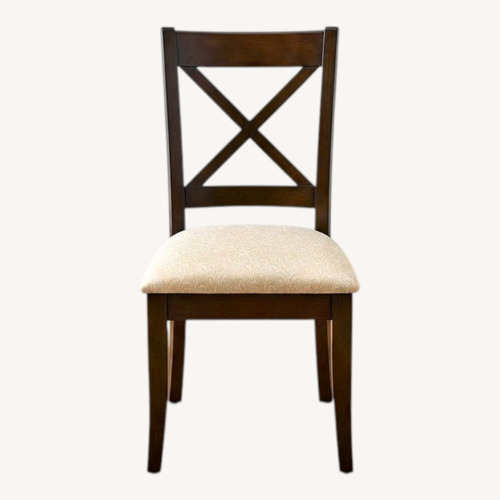 Used Set of 4 Dark Brown Wood Dining Chairs for sale on AptDeco