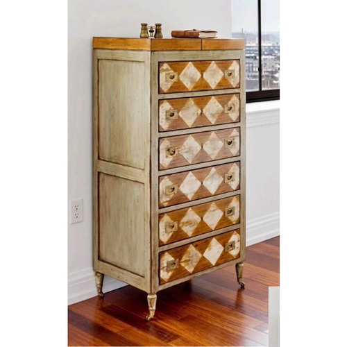 Used Distressed Harlequin Lingerie Chest  for sale on AptDeco