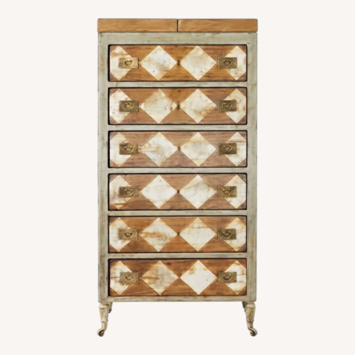 Used Distressed Harlequin Lingerie Chest  for sale on AptDeco