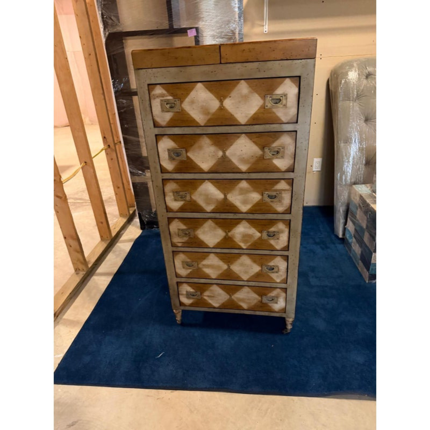 Distressed Harlequin Lingerie Chest - image-3