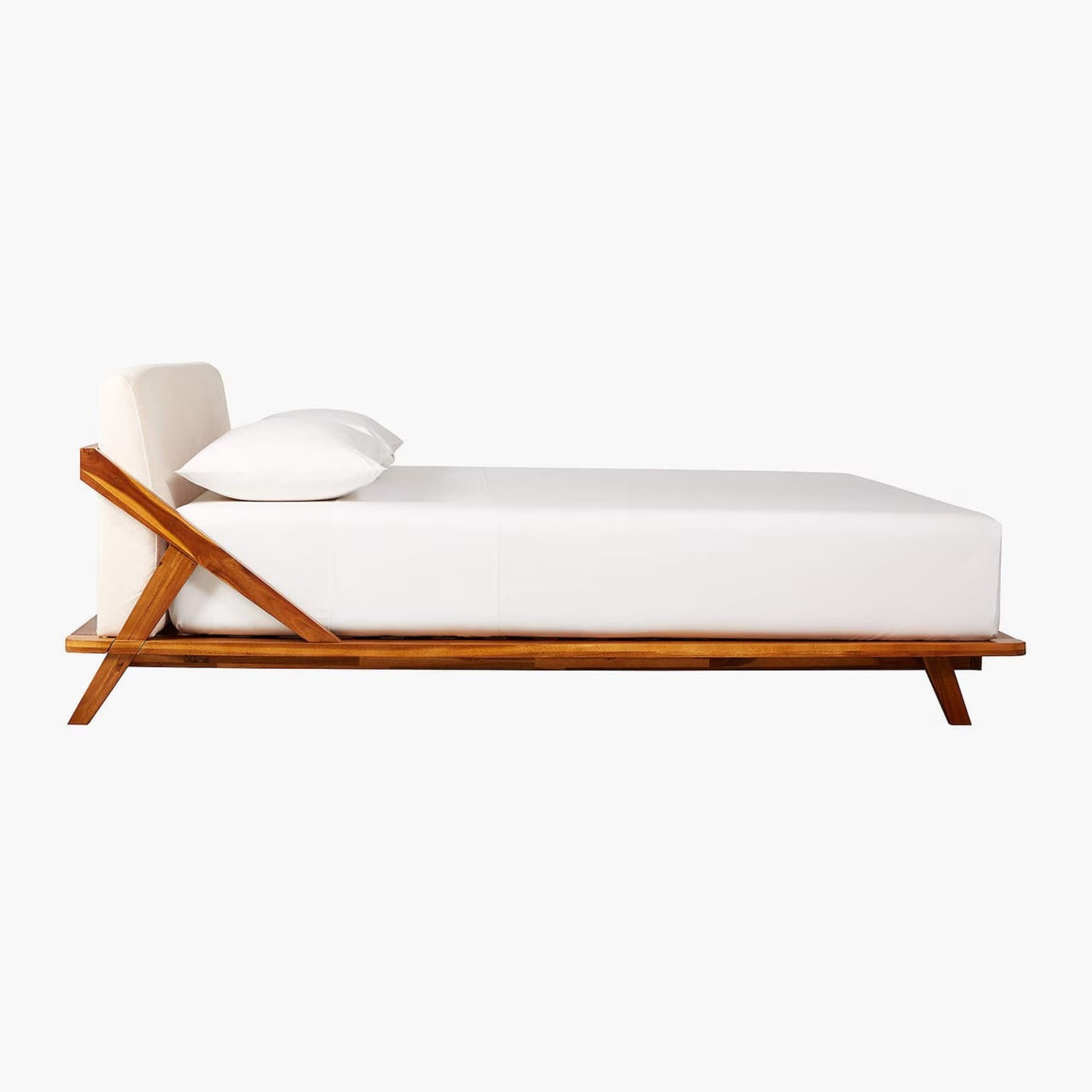CB2 Natural Drommen Acacia Wood Queen Bed - image-2