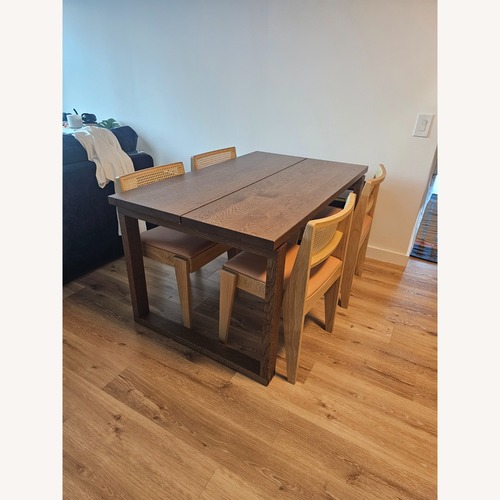 Used IKEA MÖRBYLÅNGA Oak Veneer Dining Table for sale on AptDeco