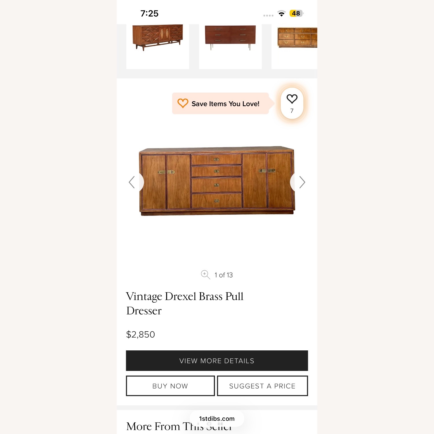 Vintage Drexel Preface Campaign Dresser - image-4