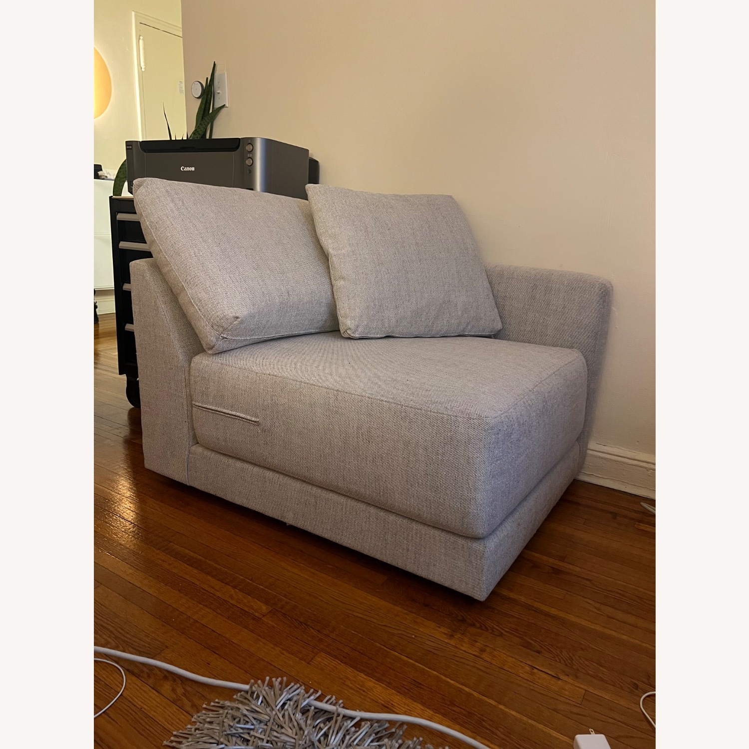 Crate & Barrel Lounge Deep Corner Chair Sectional Piece - image-1