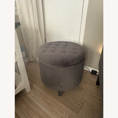 Used Velvet Storage Ottoman  for sale on AptDeco