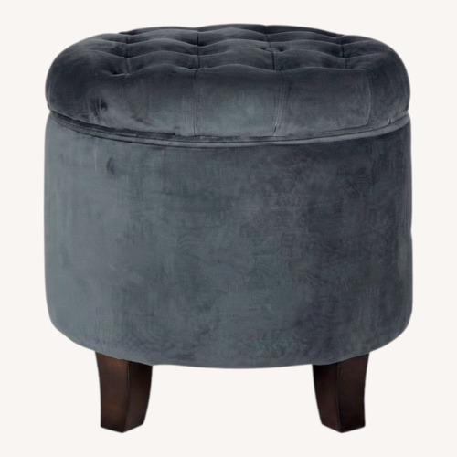 Used Velvet Storage Ottoman for sale on AptDeco