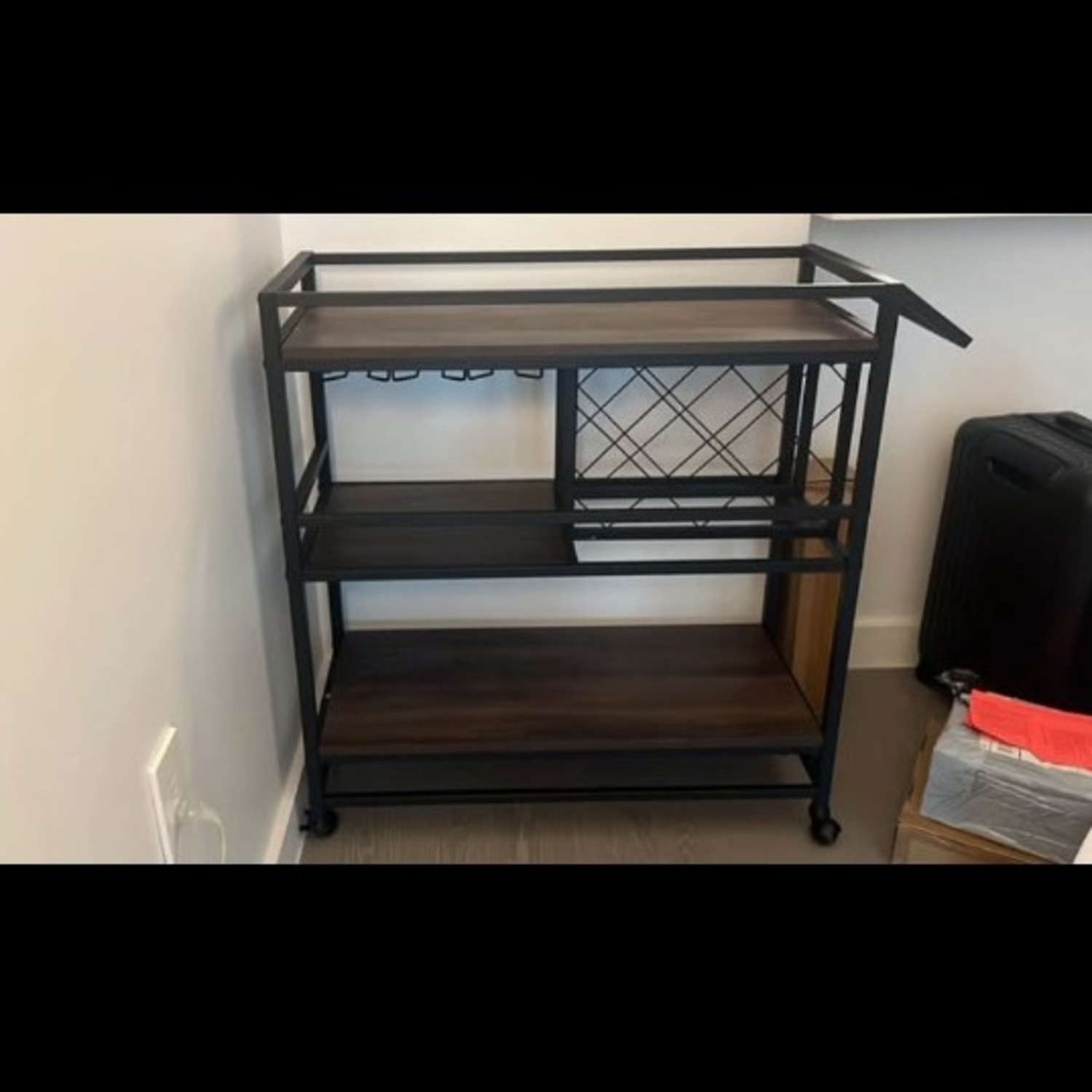 Dark Brown Bar Cart - image-3