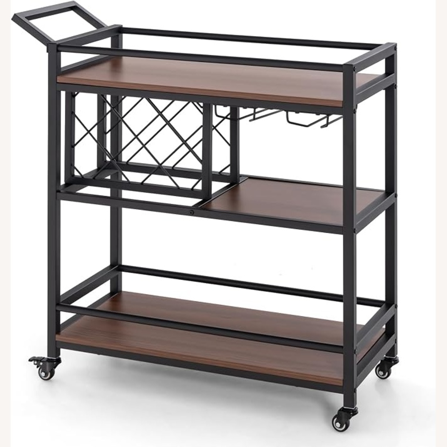 Dark Brown Bar Cart - image-4