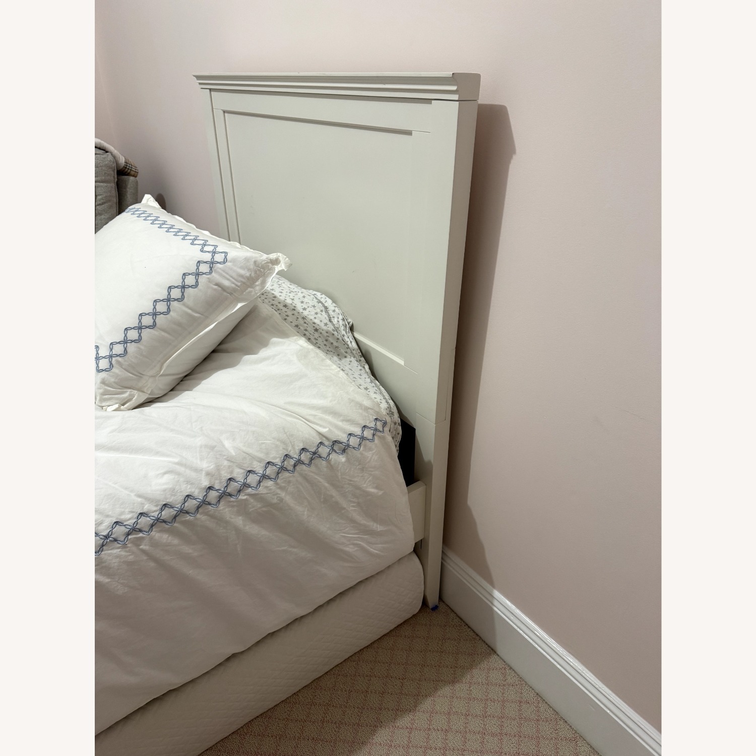 Pottery Barn Teen Hampton White Wood Twin Bed - image-5