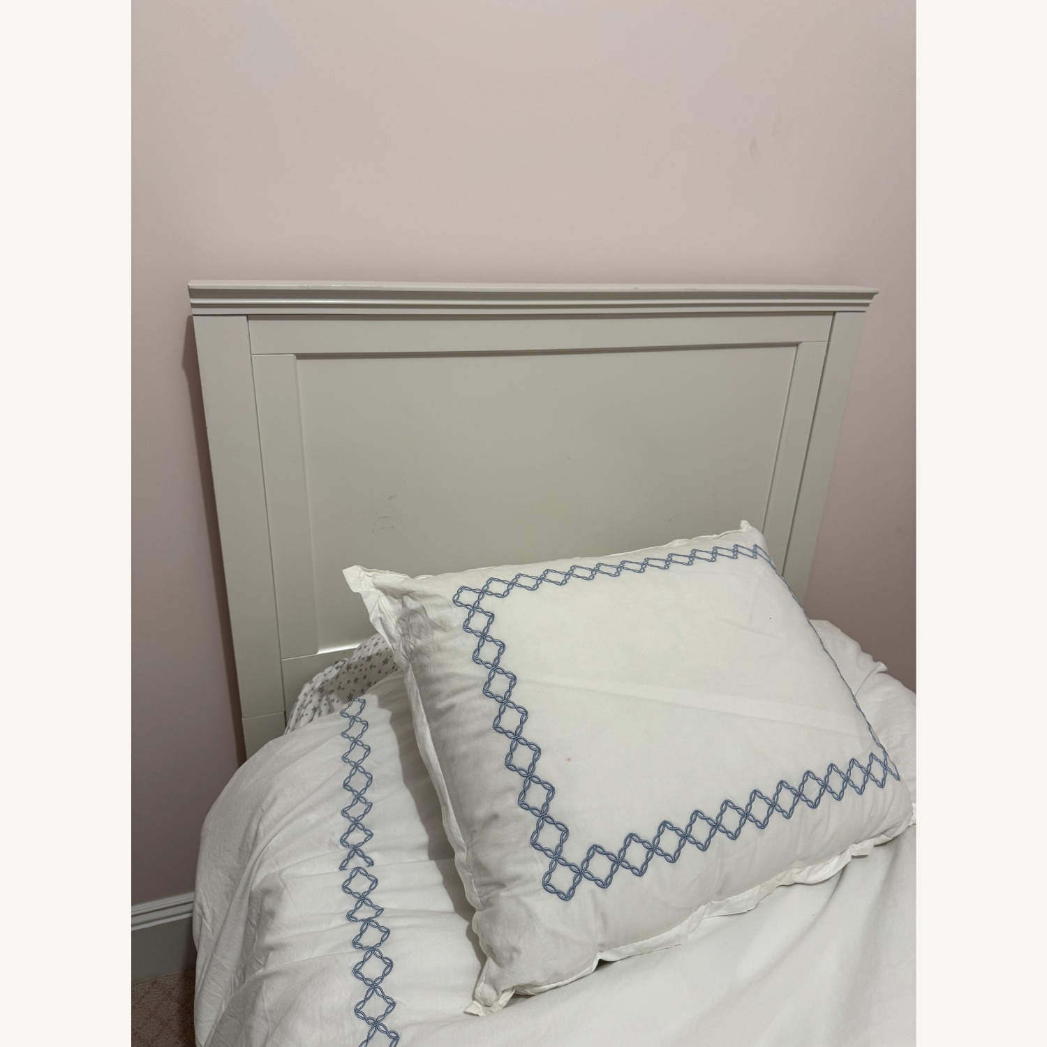 Pottery Barn Teen Hampton White Wood Twin Bed - image-3