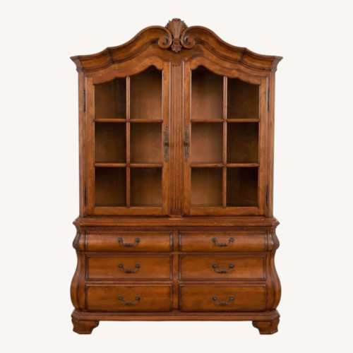 Used Vintage/Antique Finds Dark Brown Wood Sideboard for sale on AptDeco
