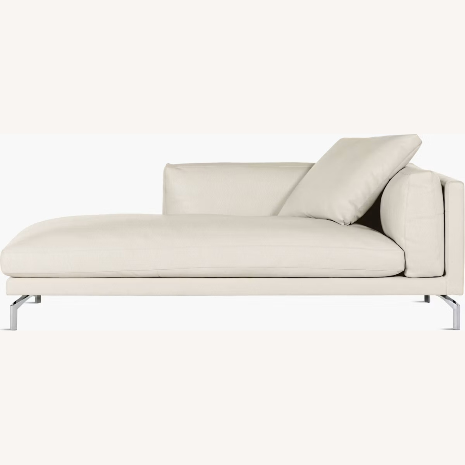 Design Within Reach Como Leather Chaise - image-5