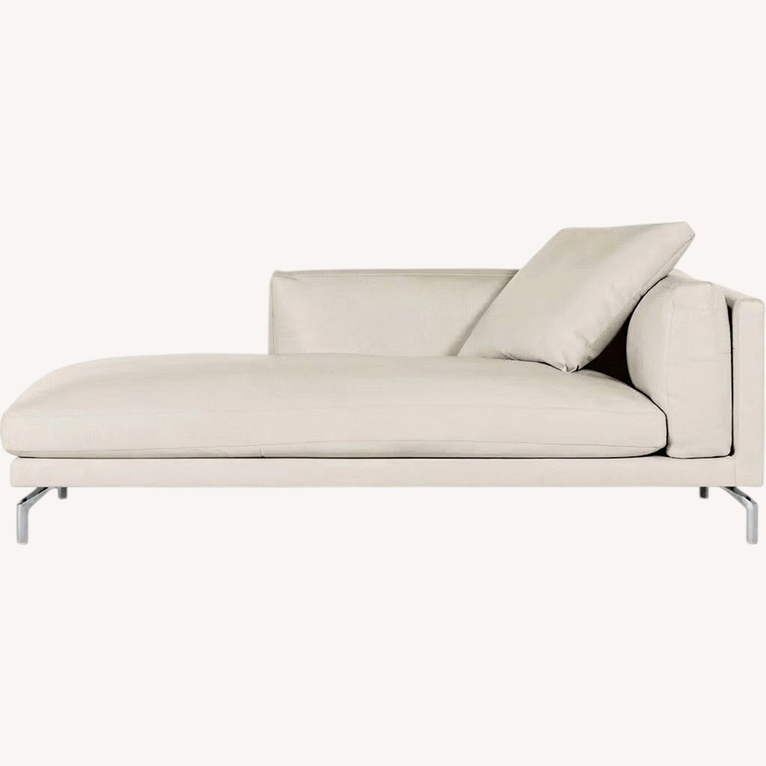 Design Within Reach Como Leather Chaise - image-0
