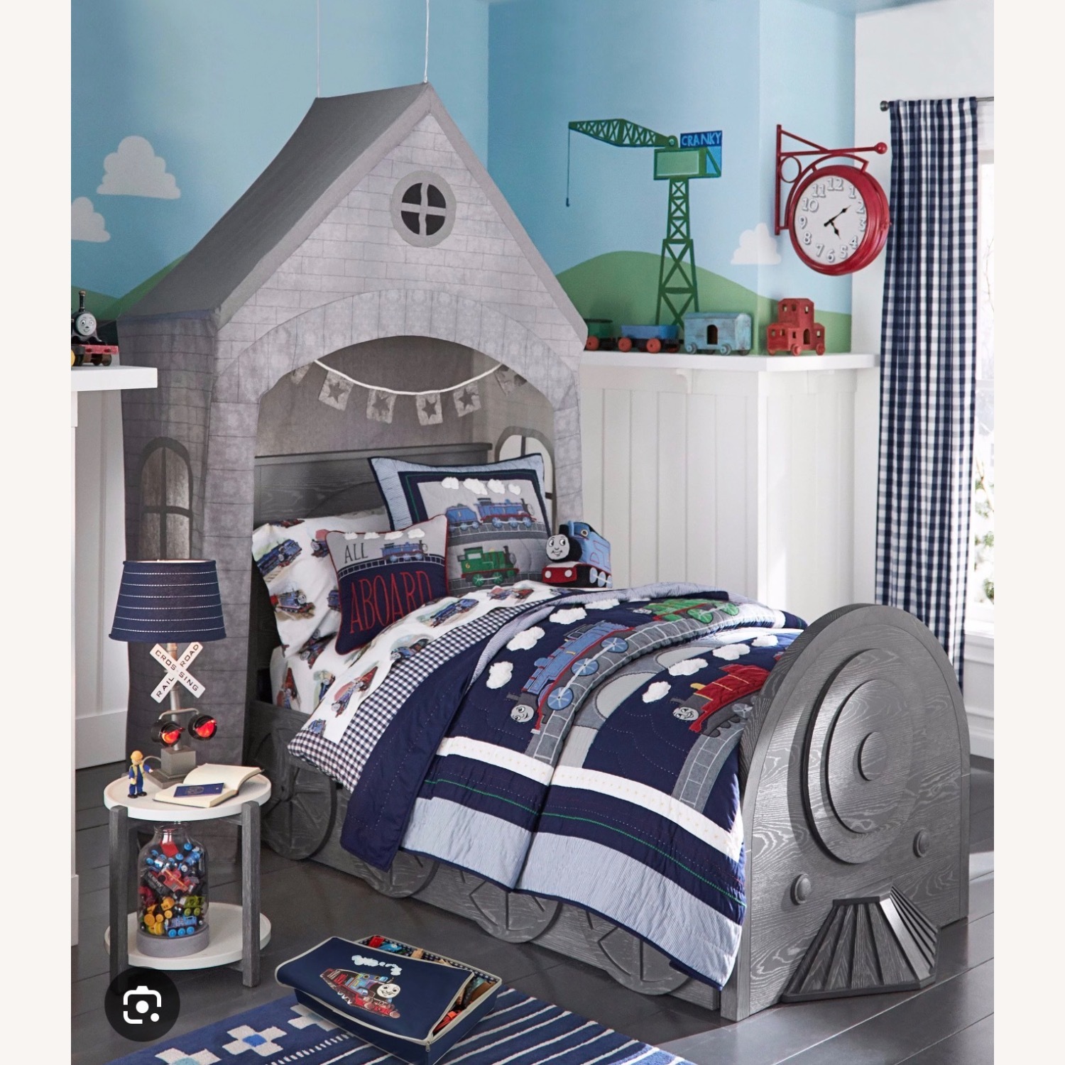 Pottery Barn Kids Train Bed - image-3