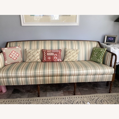 Used Ethan Allen multi-striped Sofa for sale on AptDeco