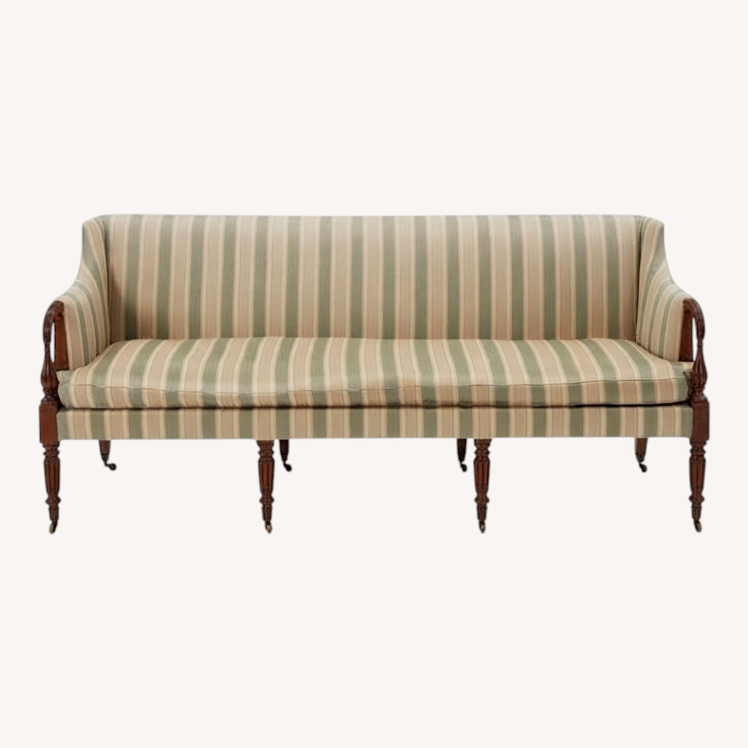 Ethan Allen multi-striped Sofa - image-0